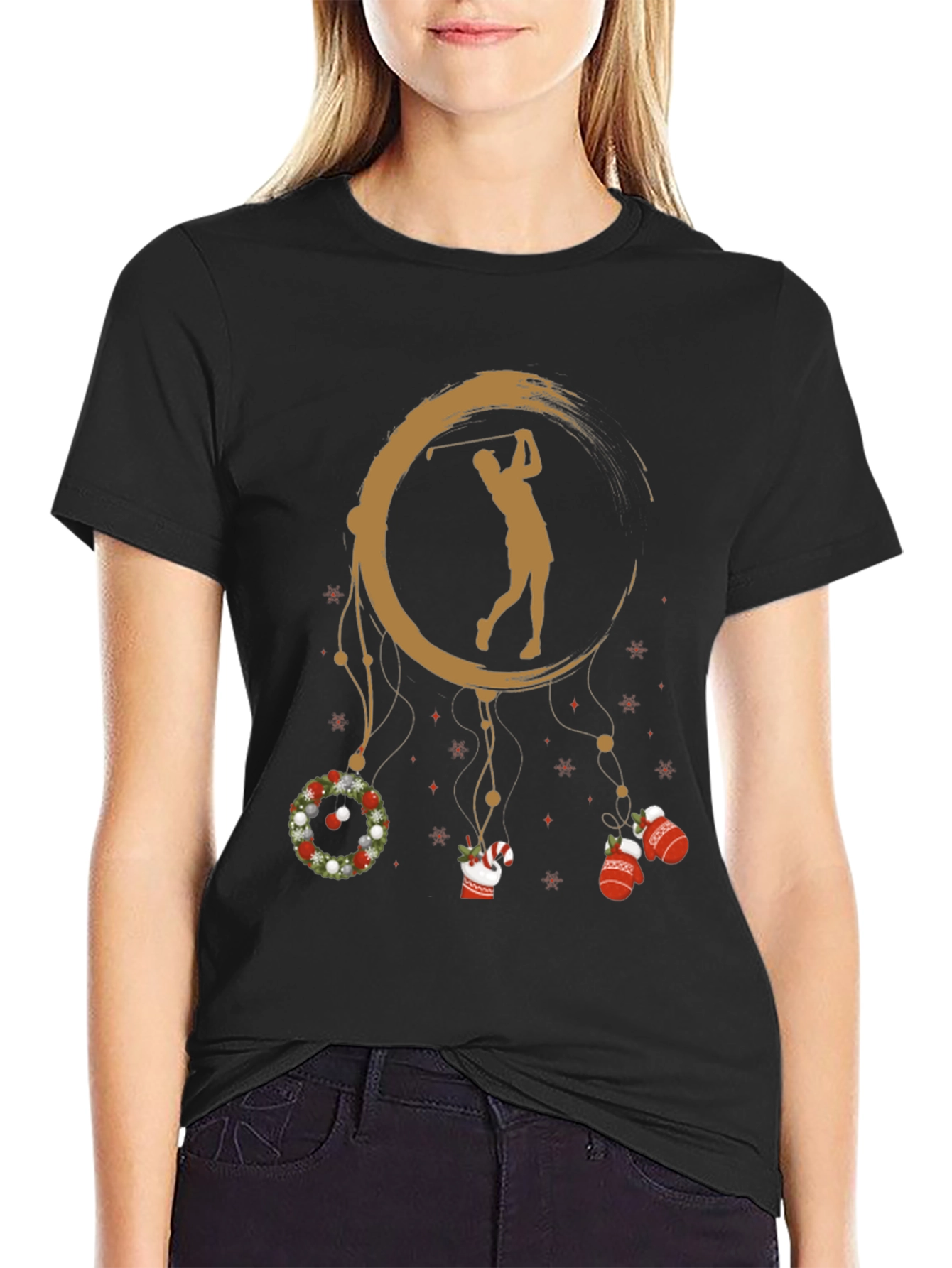 Golf Player Christmas T-Shirt