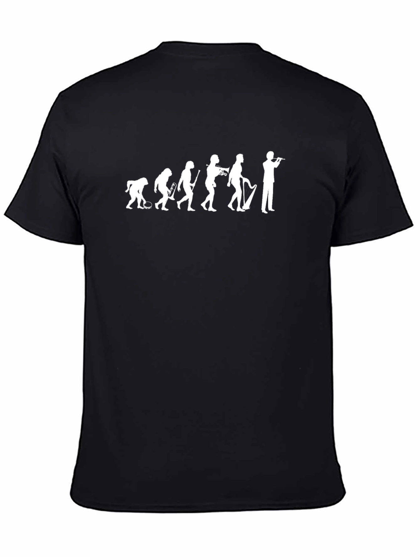 Musician Evolution Graphic T-Shirt - Black