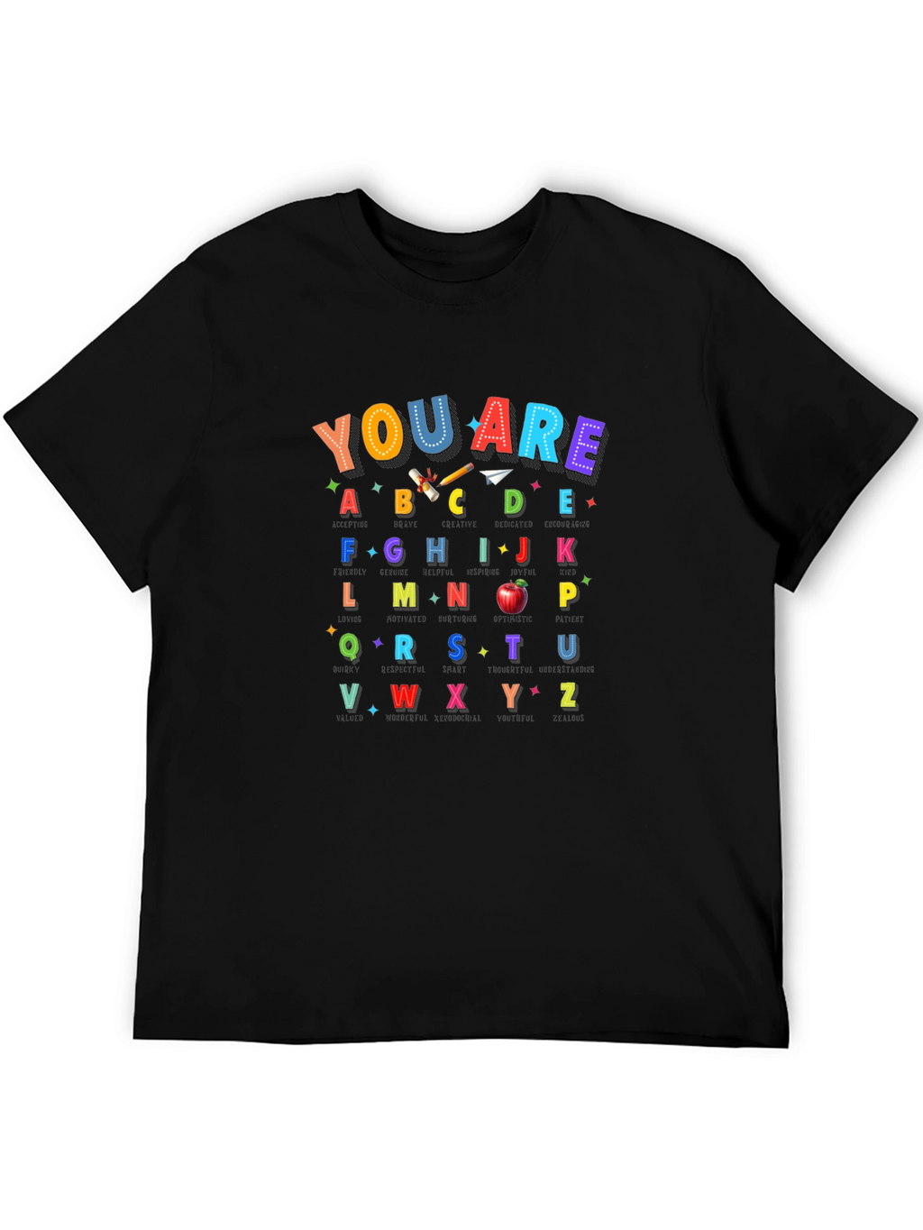 Alphabet Teacher T-Shirt | You Are ABCDE