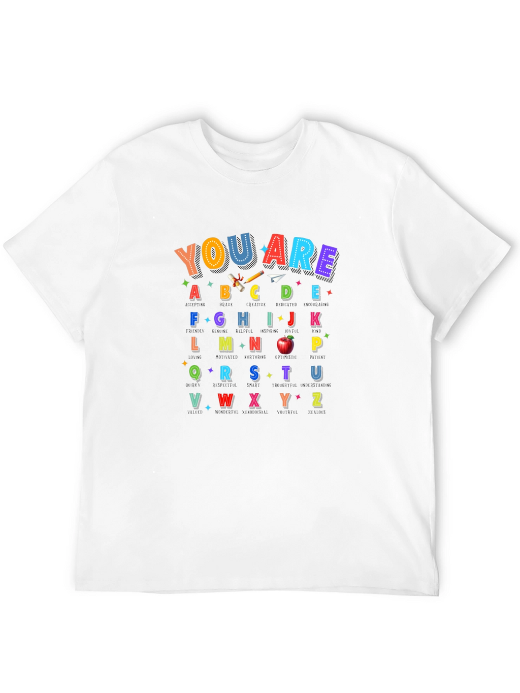 Alphabet Teacher T-Shirt | You Are ABCDE