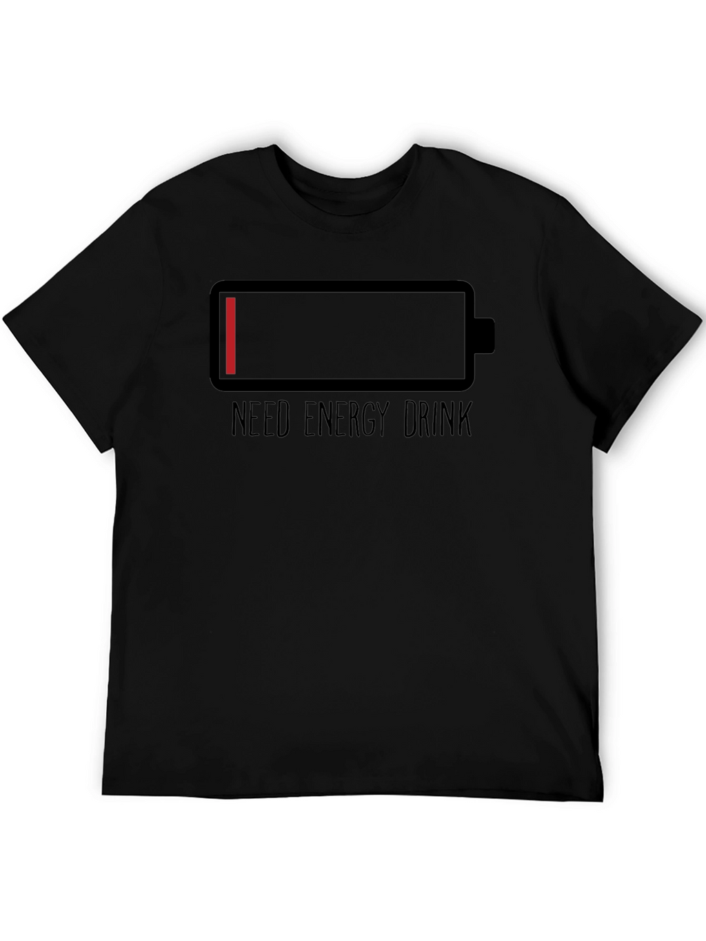 Need Energy Drink T-Shirt Low Battery Graphic Tee