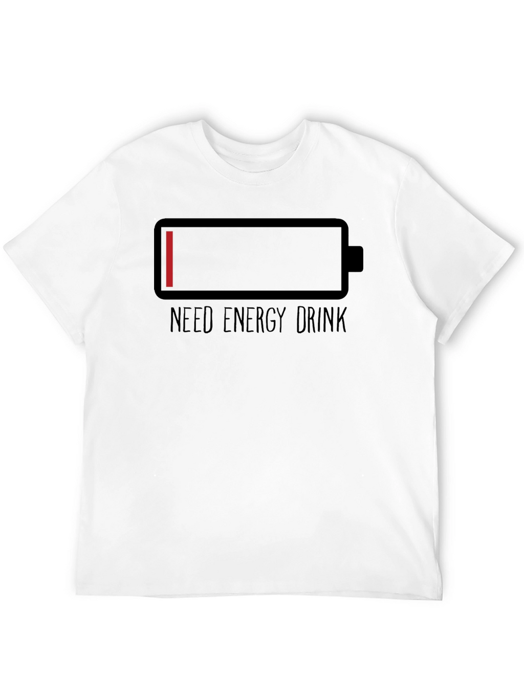 Need Energy Drink T-Shirt Low Battery Graphic Tee
