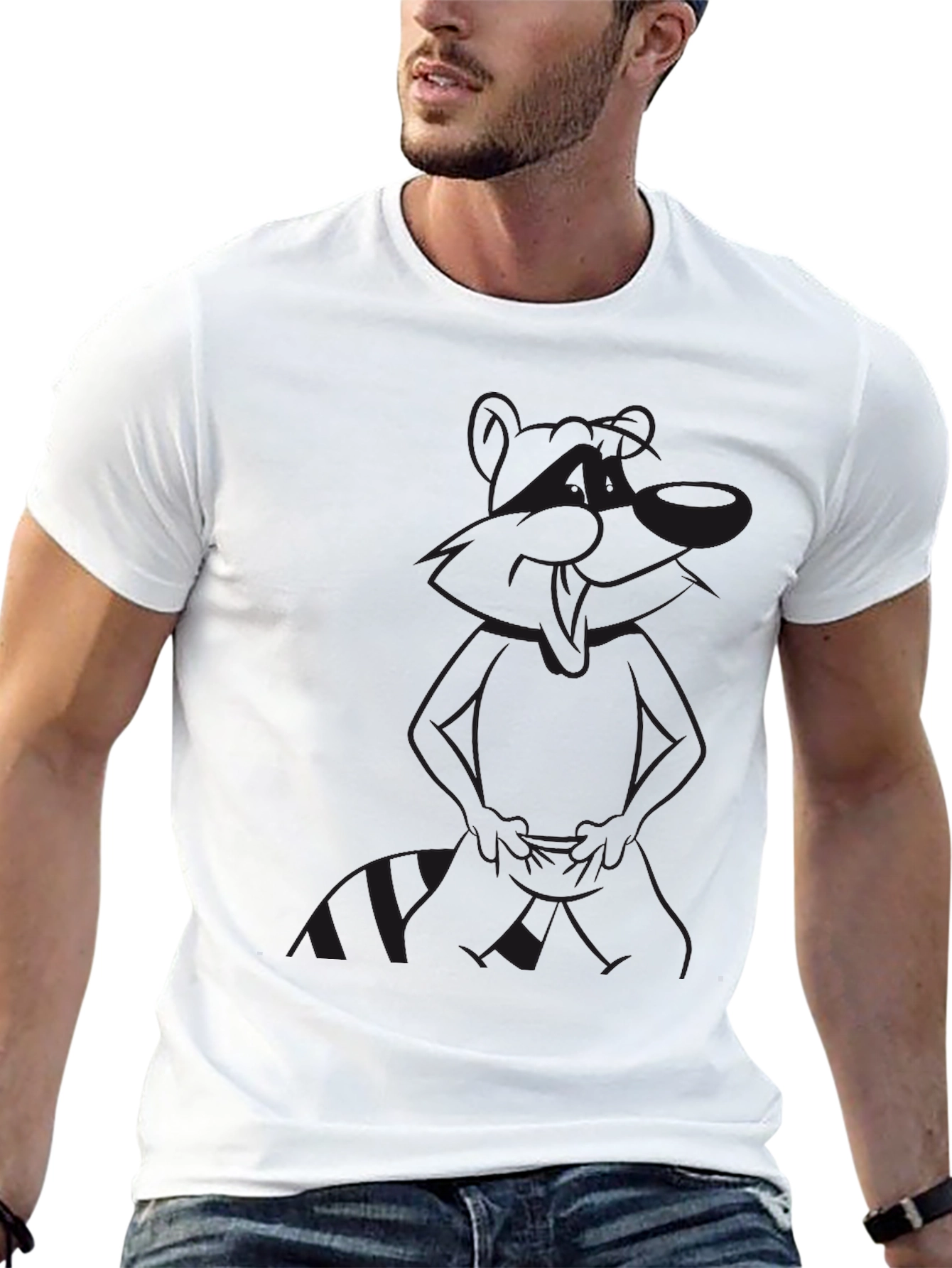 Mens Black Graphic T-Shirt