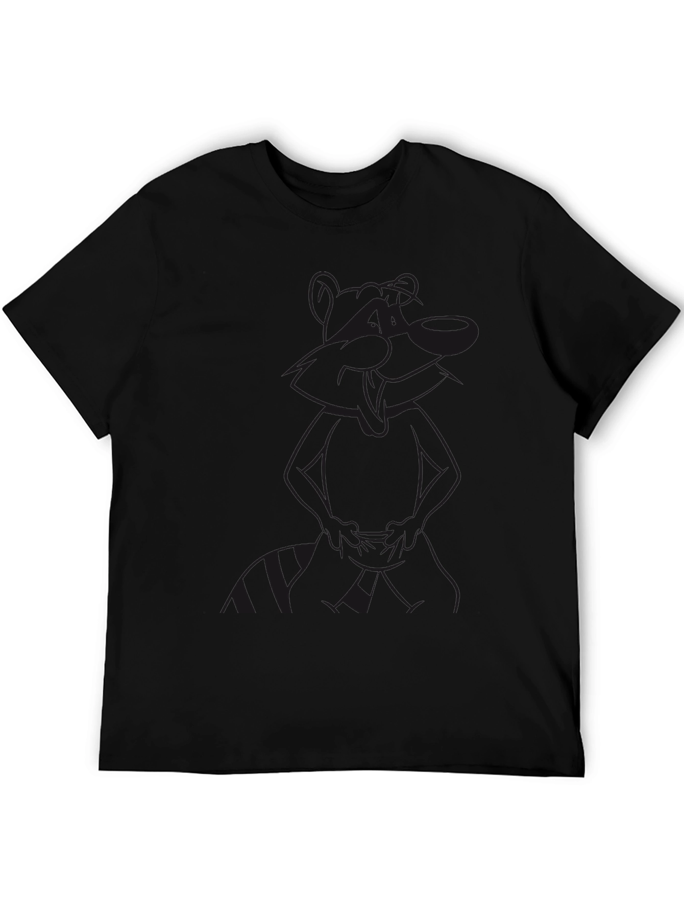 Mens Black Graphic T-Shirt