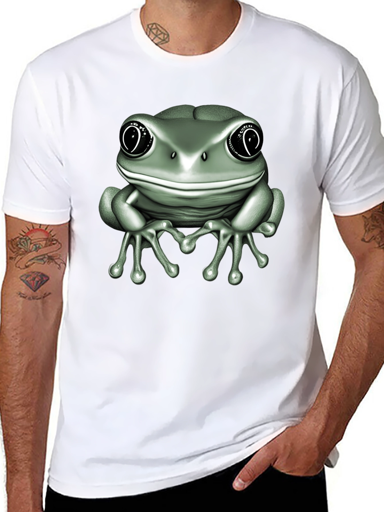 Frog Graphic T-Shirt - Stylish Mens Tee