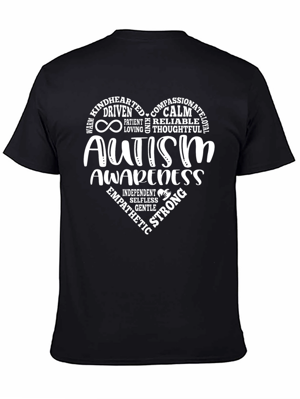 Autism Awareness Heart Tee - Compassionate & Strong