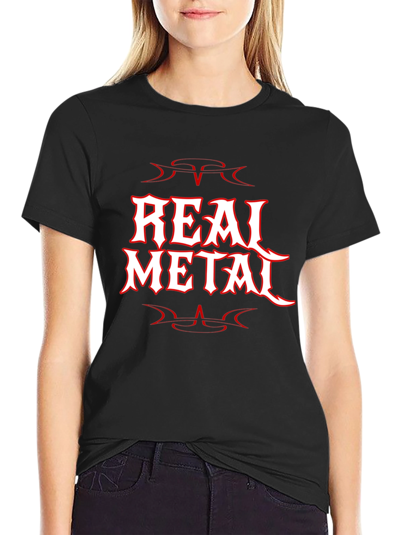 Real Metal Black T-Shirt - Graphic Tee