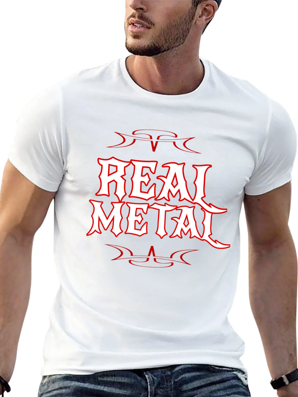 Real Metal Black T-Shirt - Graphic Tee
