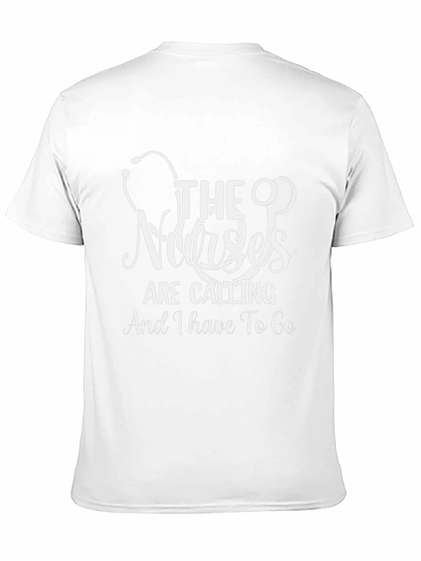 Nurses Are Calling T-Shirt - Black Cotton Blend