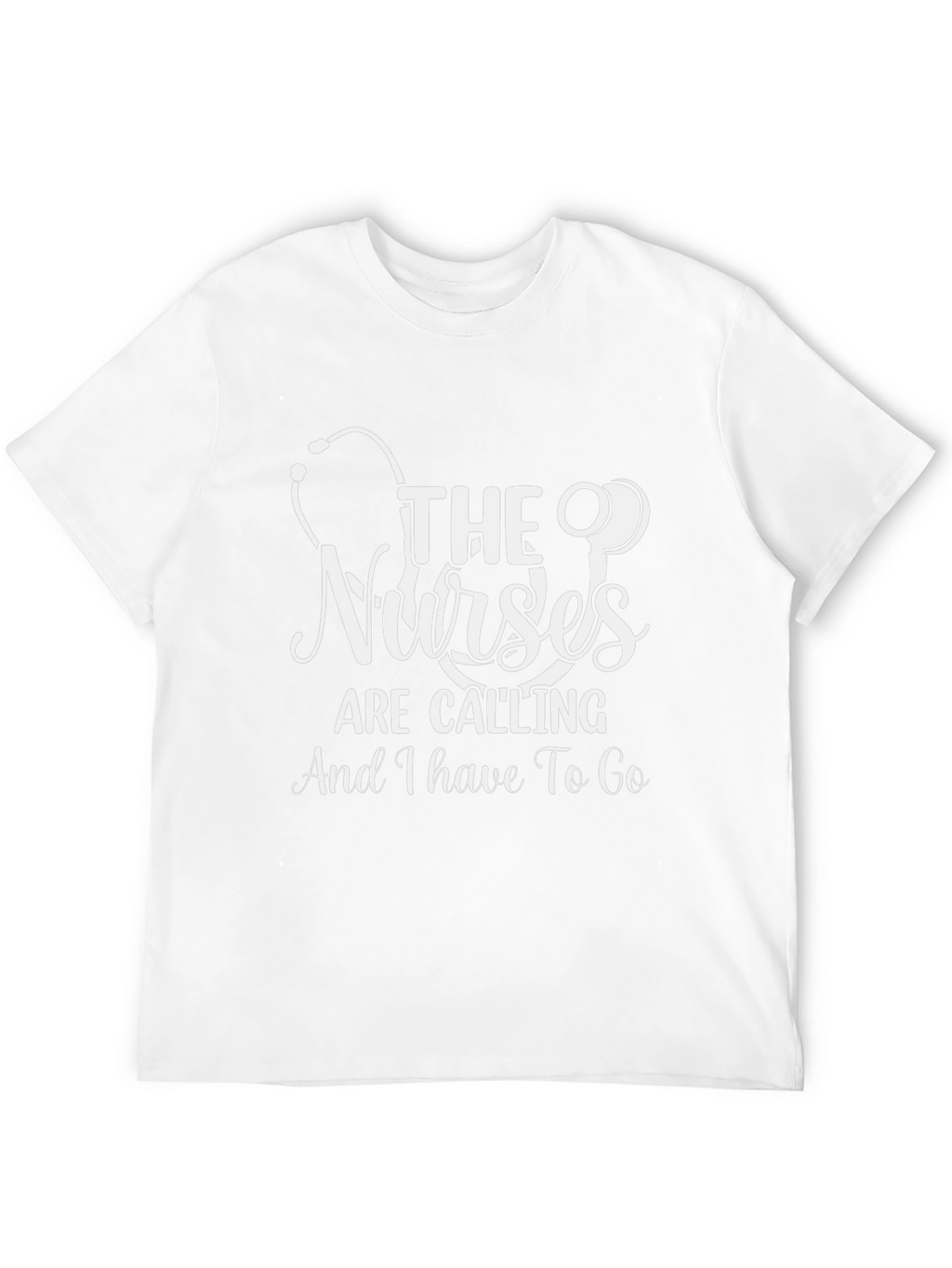 Nurses Are Calling T-Shirt - Black Cotton Blend