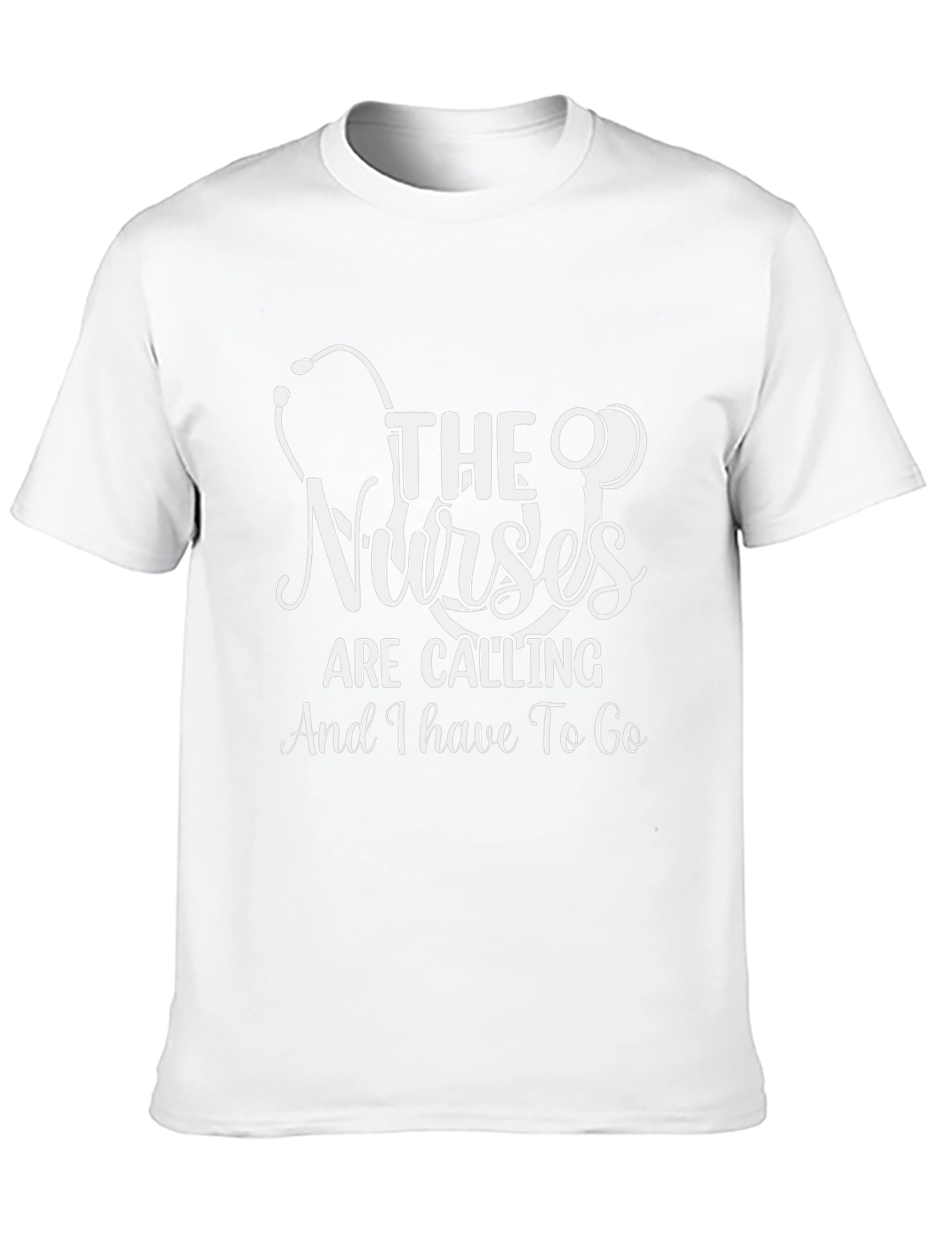 Nurses Are Calling T-Shirt - Black Cotton Blend