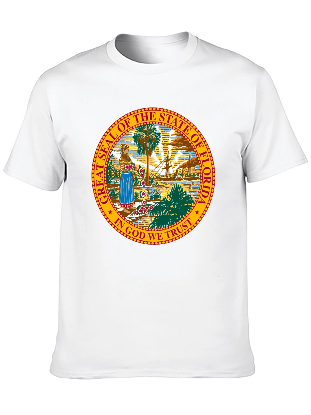 Florida State Seal T-Shirt - Unisex Black Tee