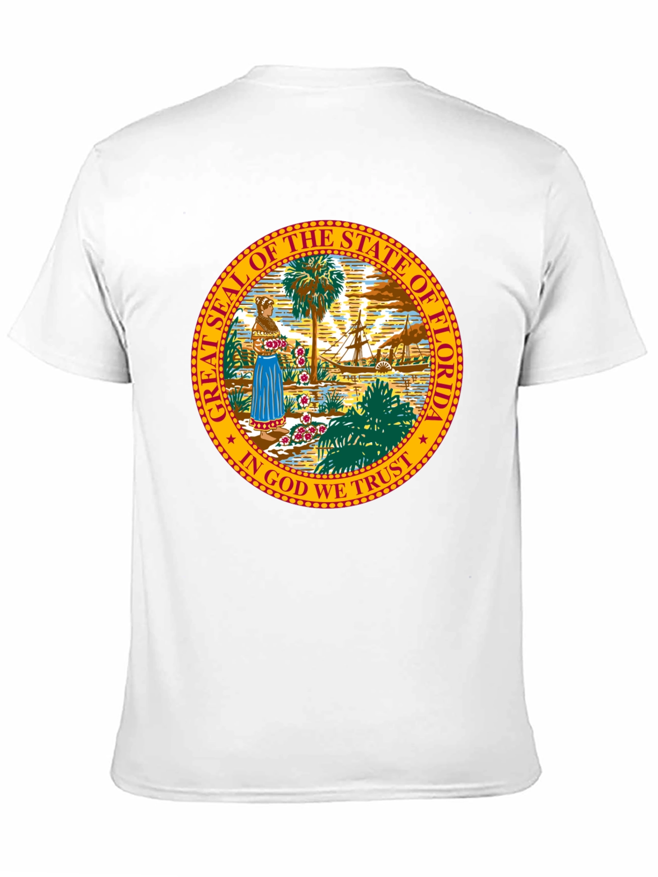 Florida State Seal T-Shirt - Unisex Black Tee