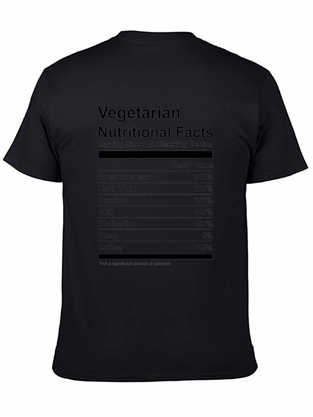 Vegetarian Multitasking Genius Novelty T-Shirt