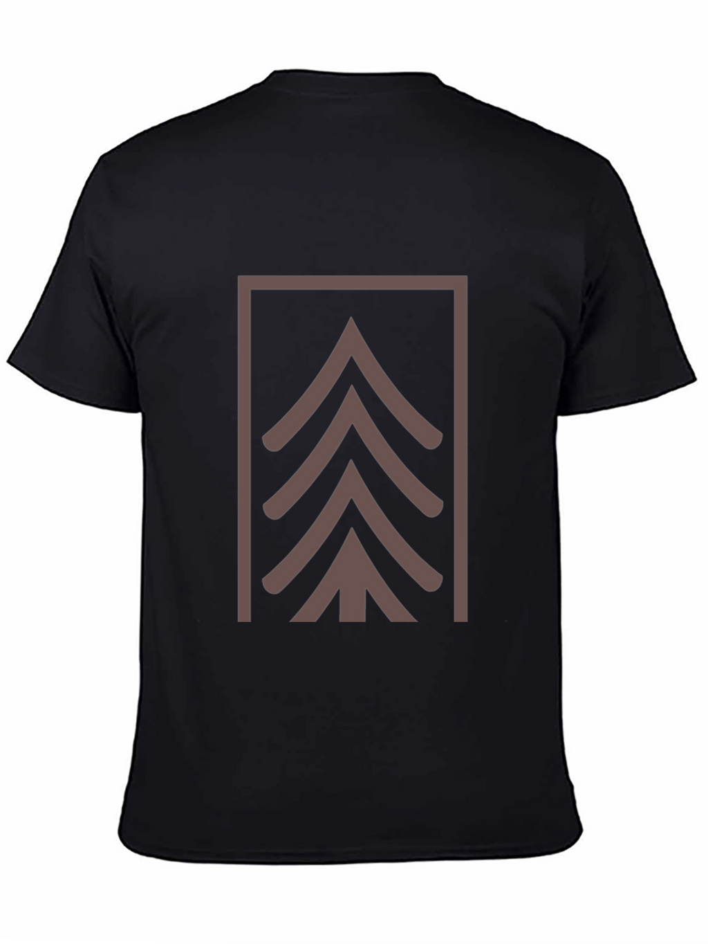 Geometric Tree Graphic Tee - Modern Style