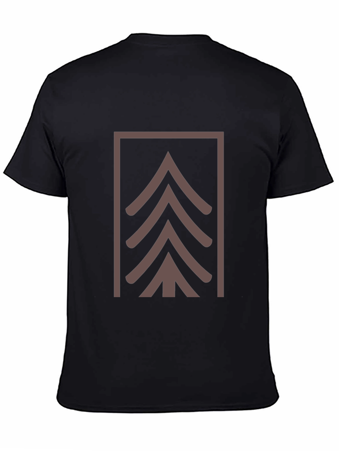 Geometric Tree Graphic Tee - Modern Style