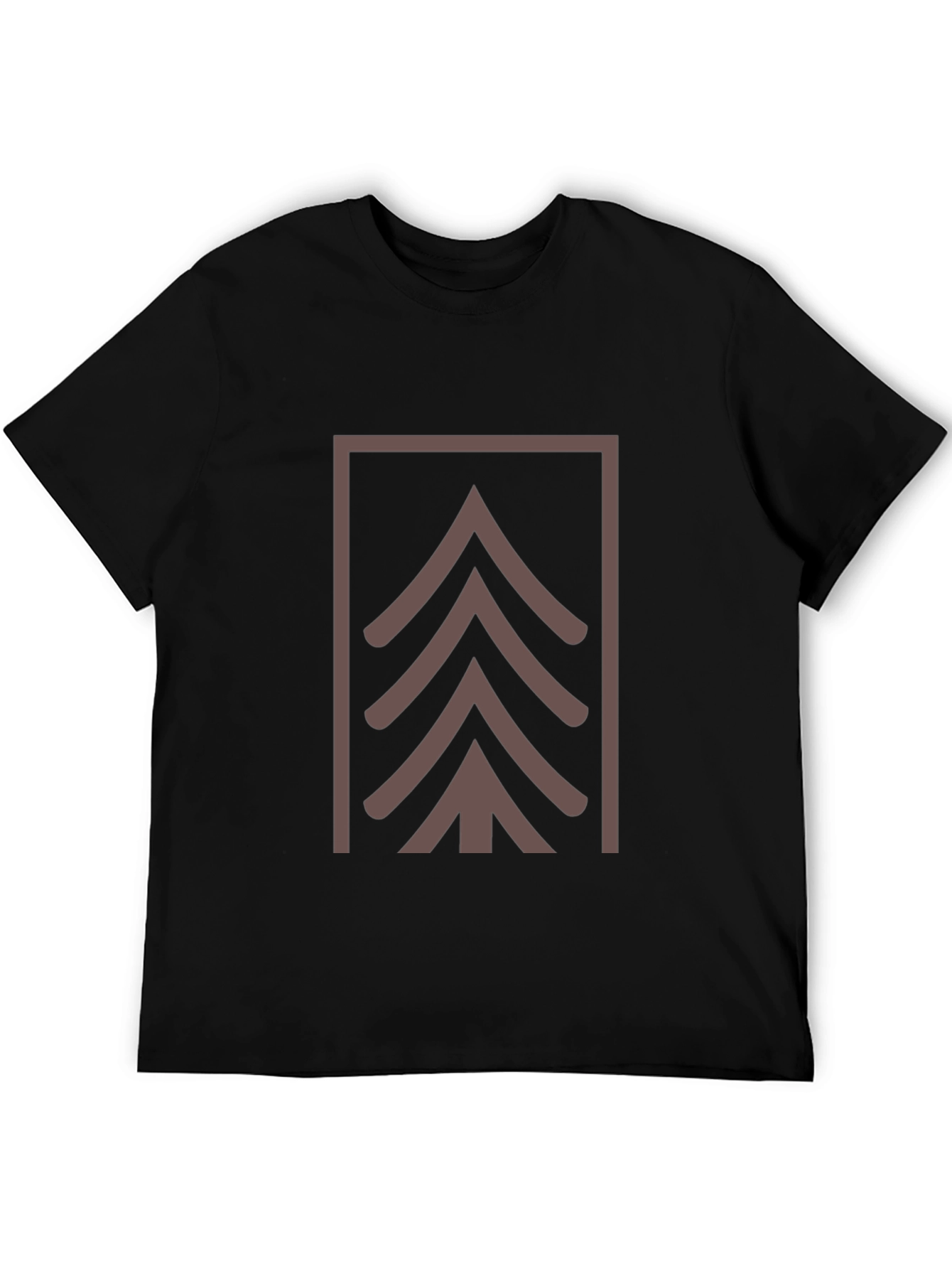 Geometric Tree Graphic Tee - Modern Style