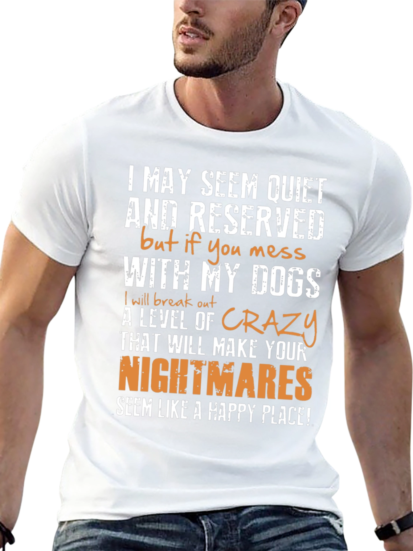 Dog Lover Graphic T-Shirt: I May Seem Quiet