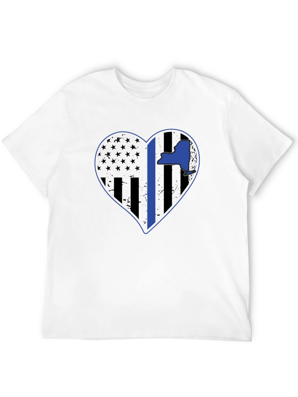 NY Thin Blue Line Heart T-Shirt