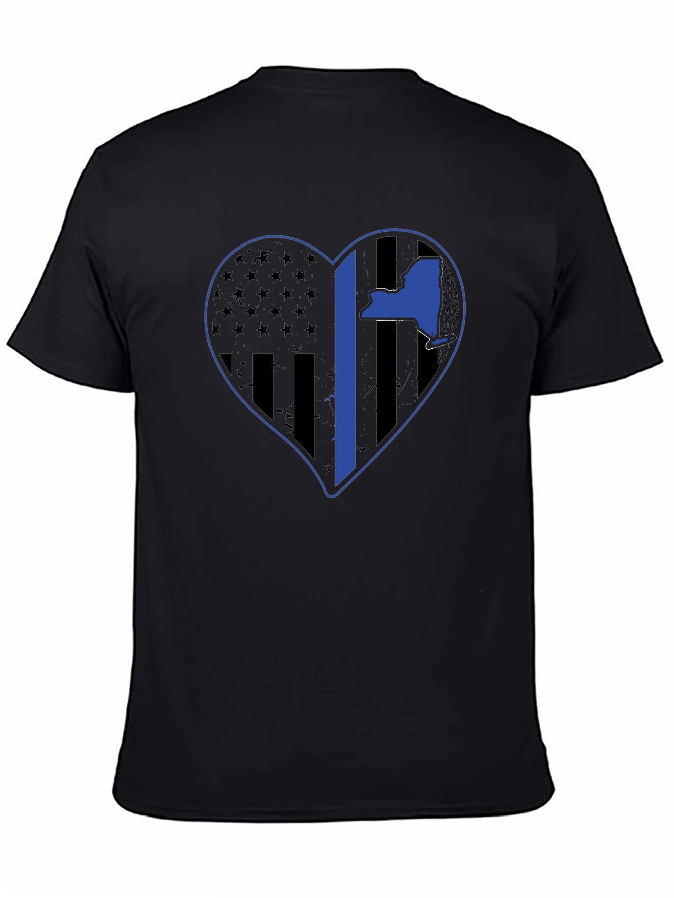 NY Thin Blue Line Heart T-Shirt