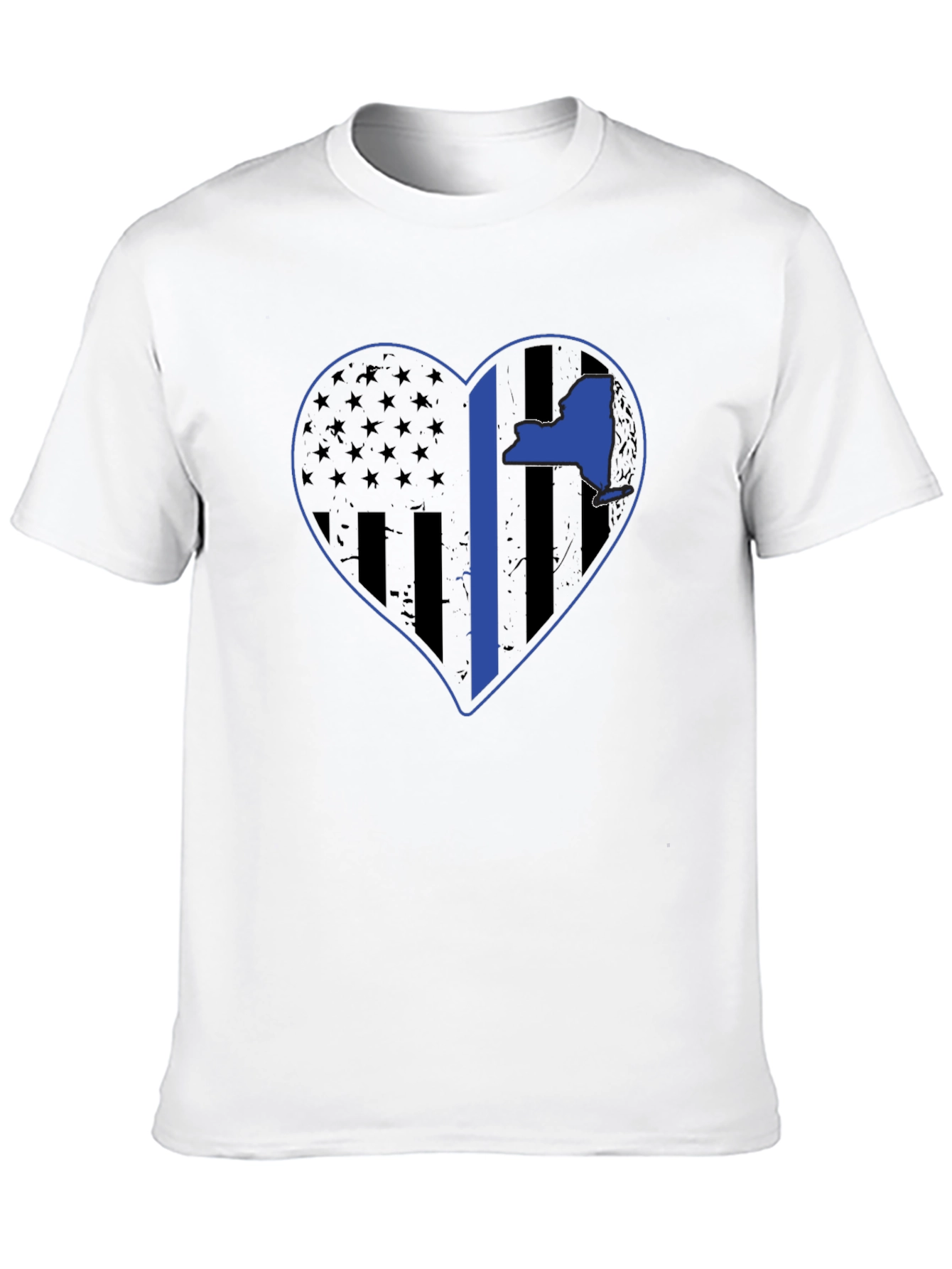 NY Thin Blue Line Heart T-Shirt