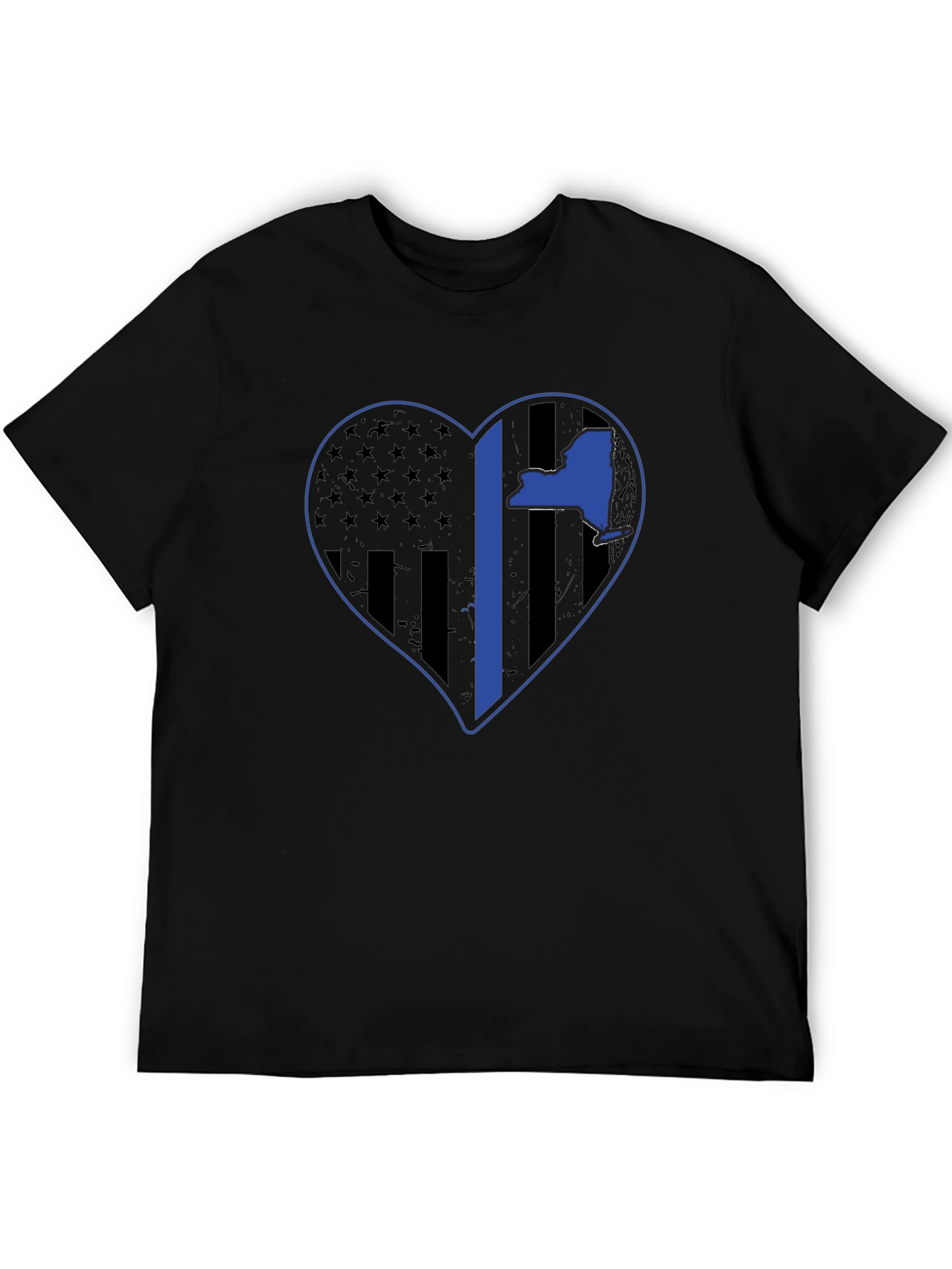 NY Thin Blue Line Heart T-Shirt