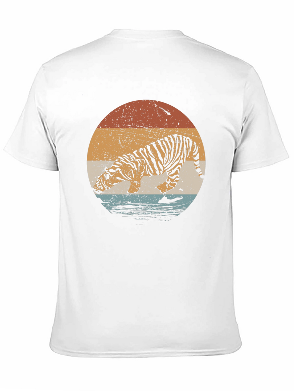Retro Tiger Graphic Tee - Black
