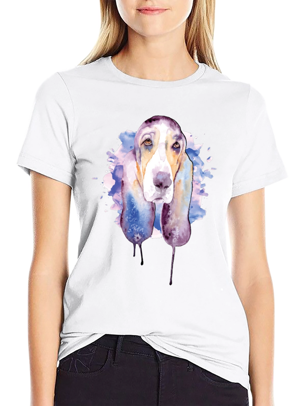 Watercolor Dog Graphic Tee