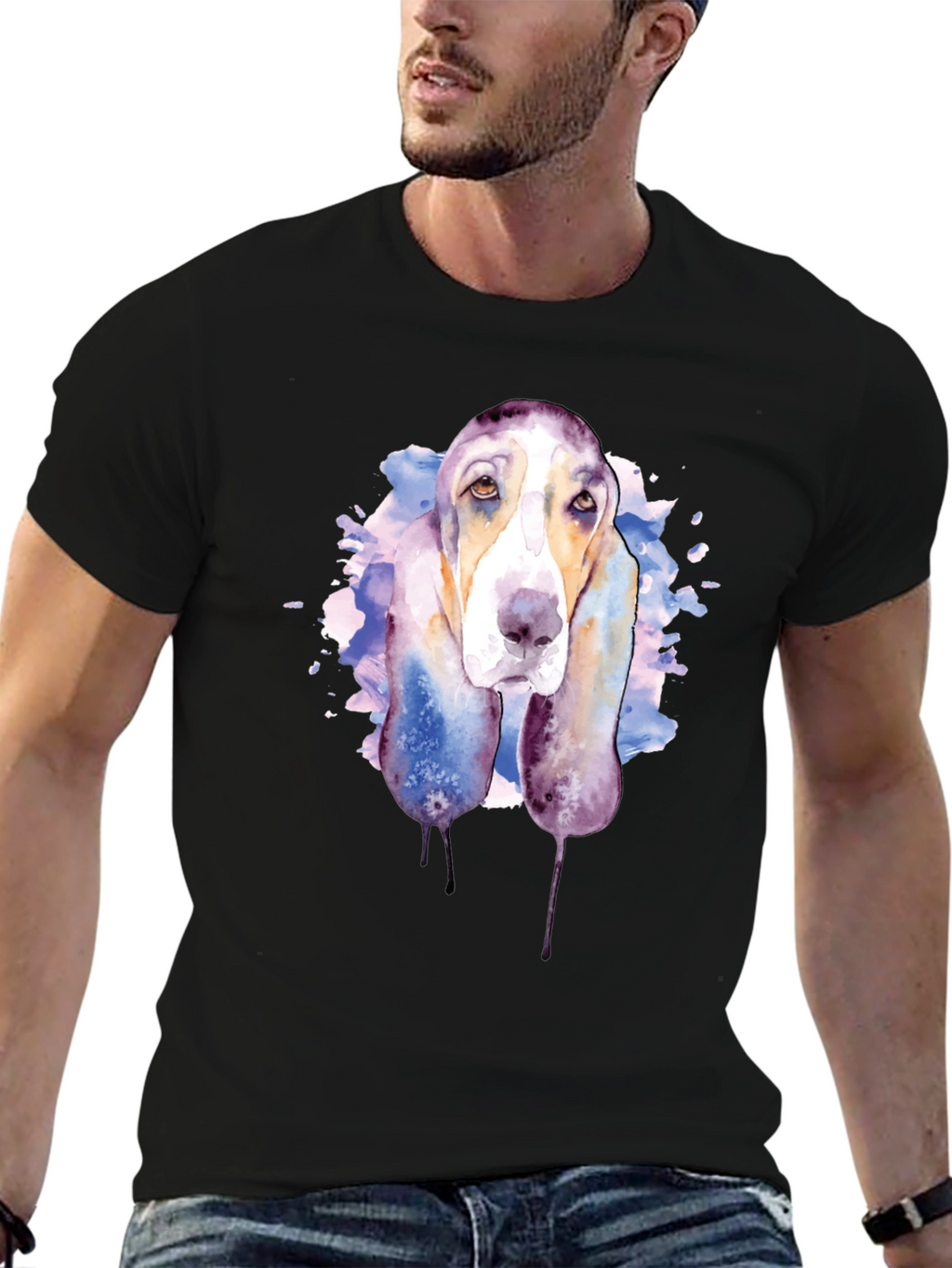 Watercolor Dog Graphic Tee