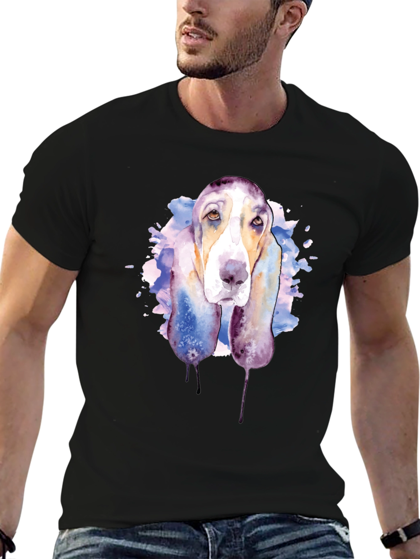 Watercolor Dog Graphic Tee