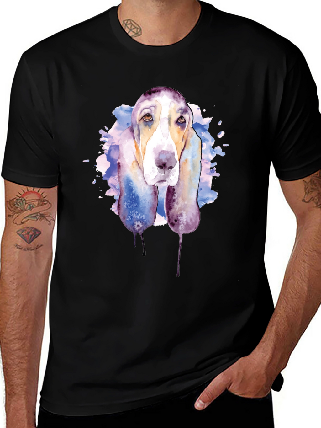 Watercolor Dog Graphic Tee