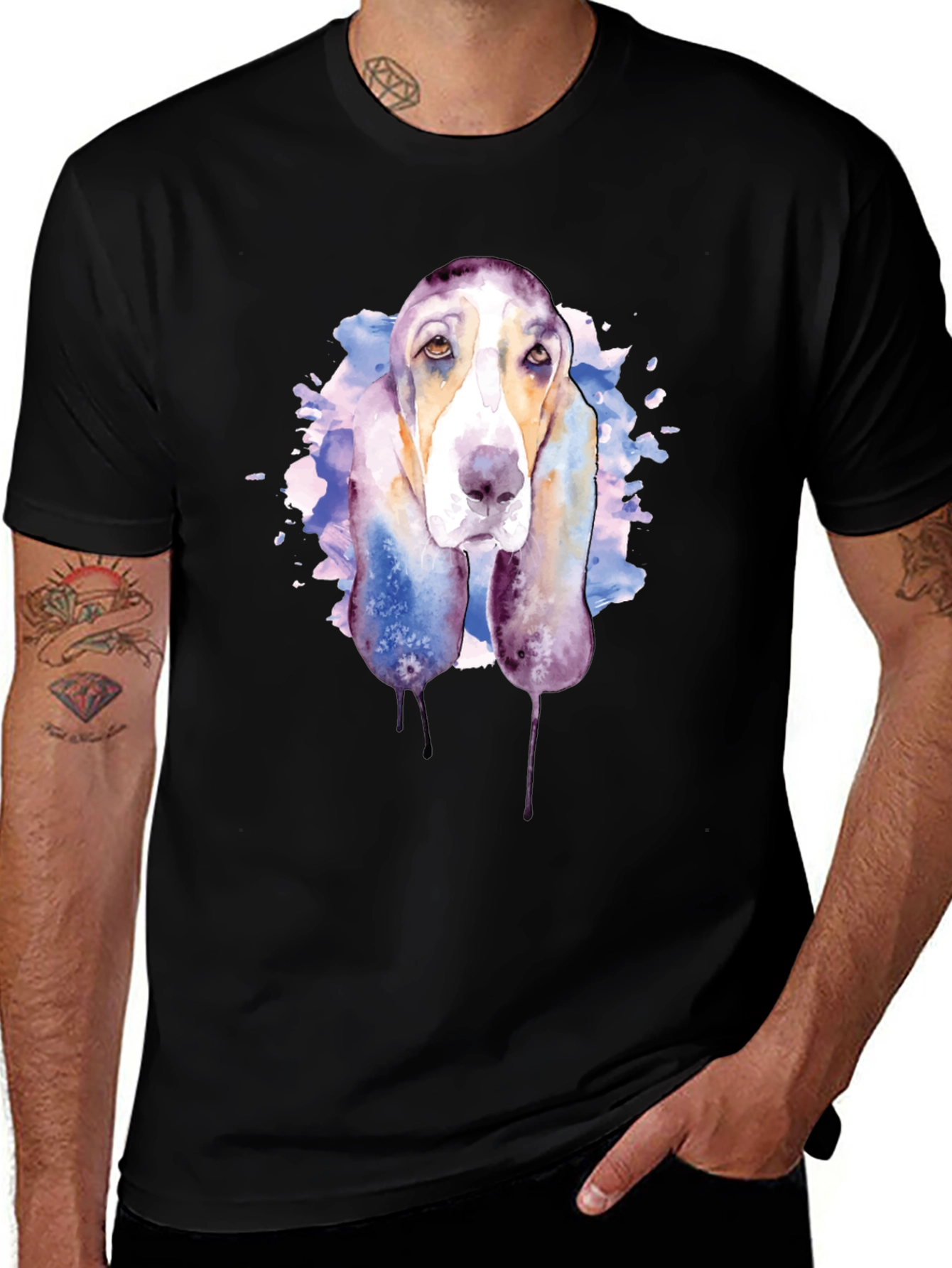 Watercolor Dog Graphic Tee