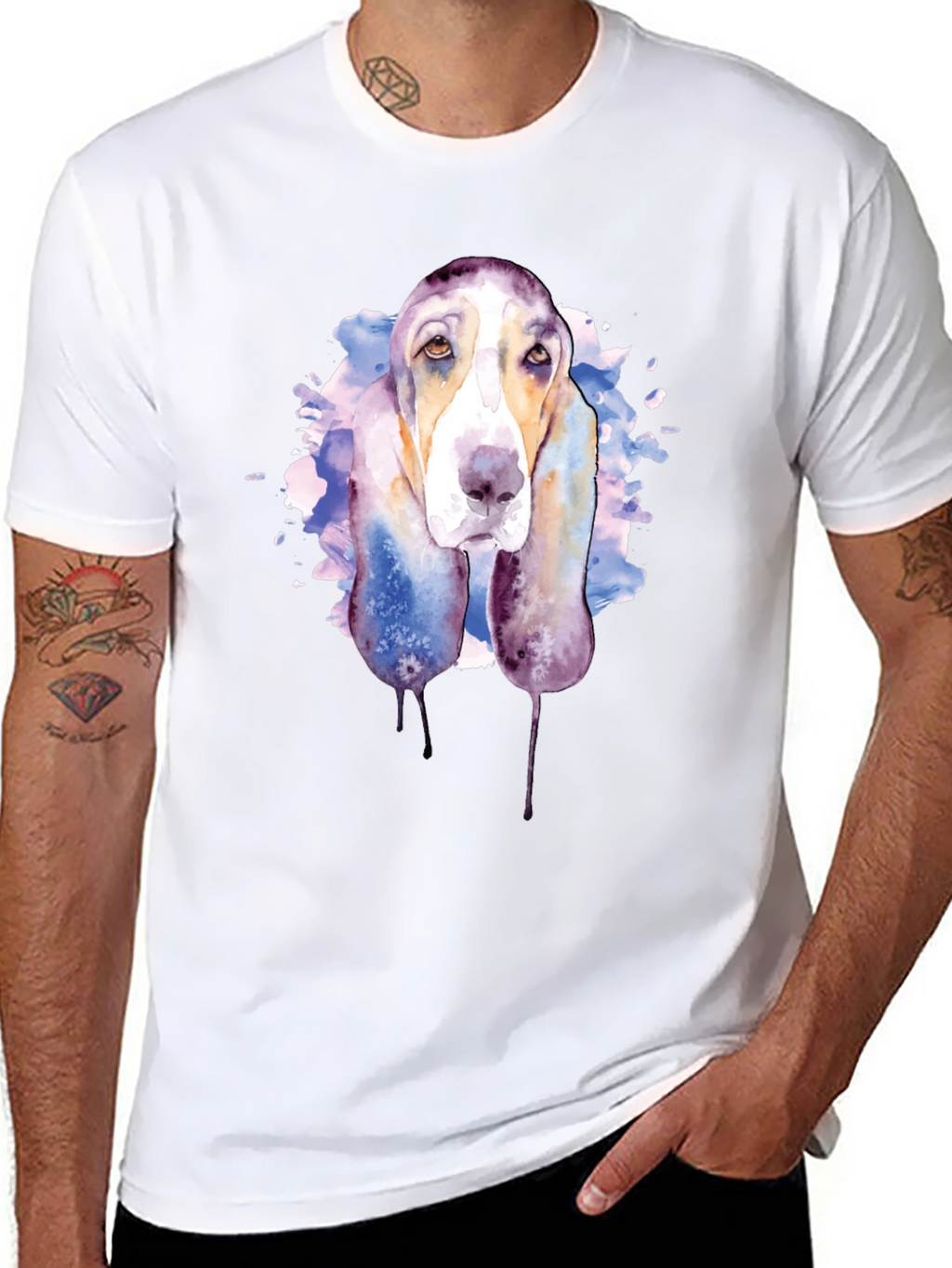 Watercolor Dog Graphic Tee