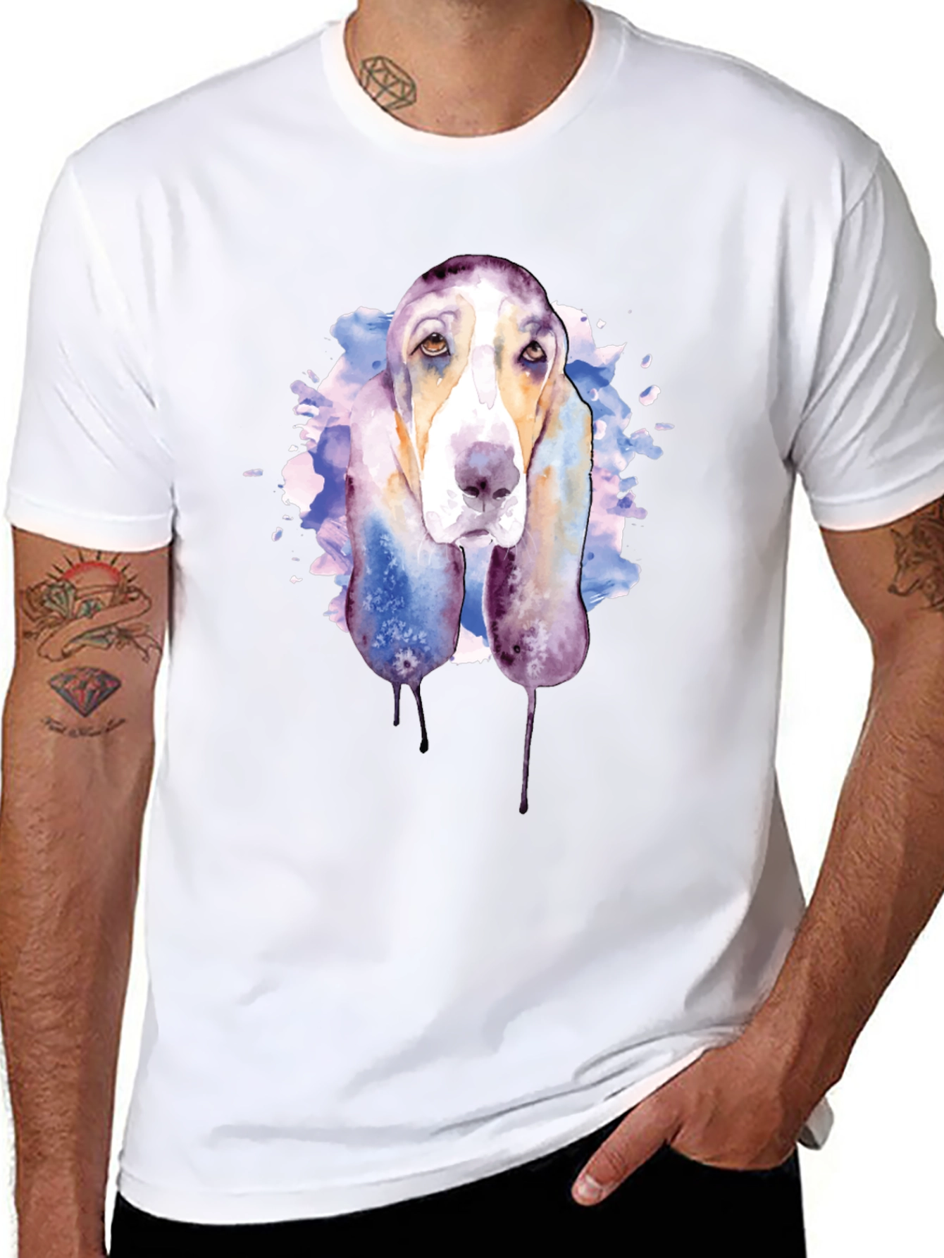 Watercolor Dog Graphic Tee