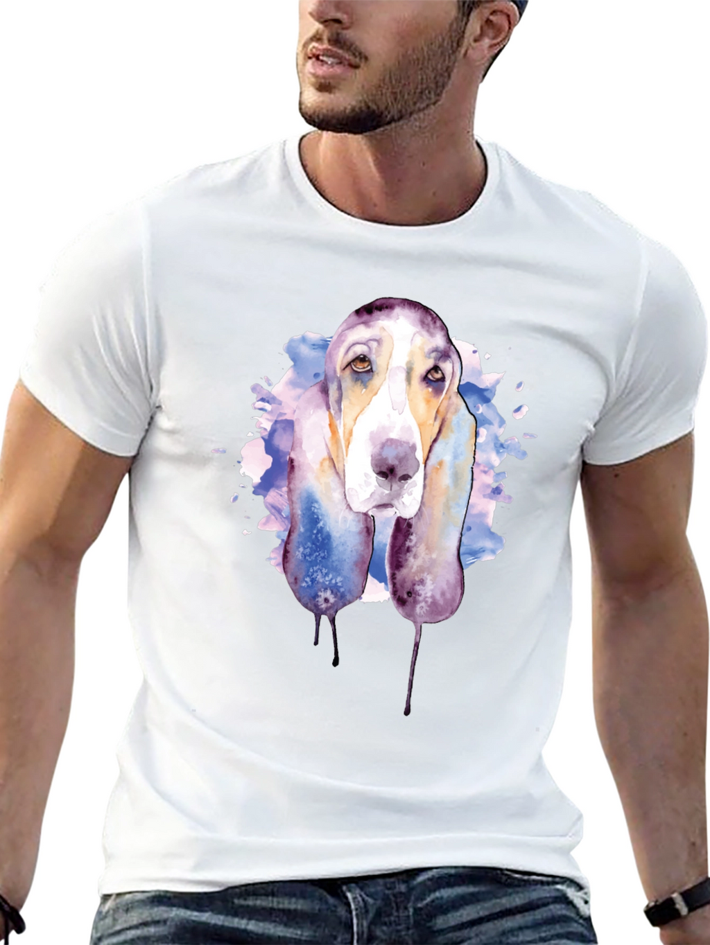 Watercolor Dog Graphic Tee