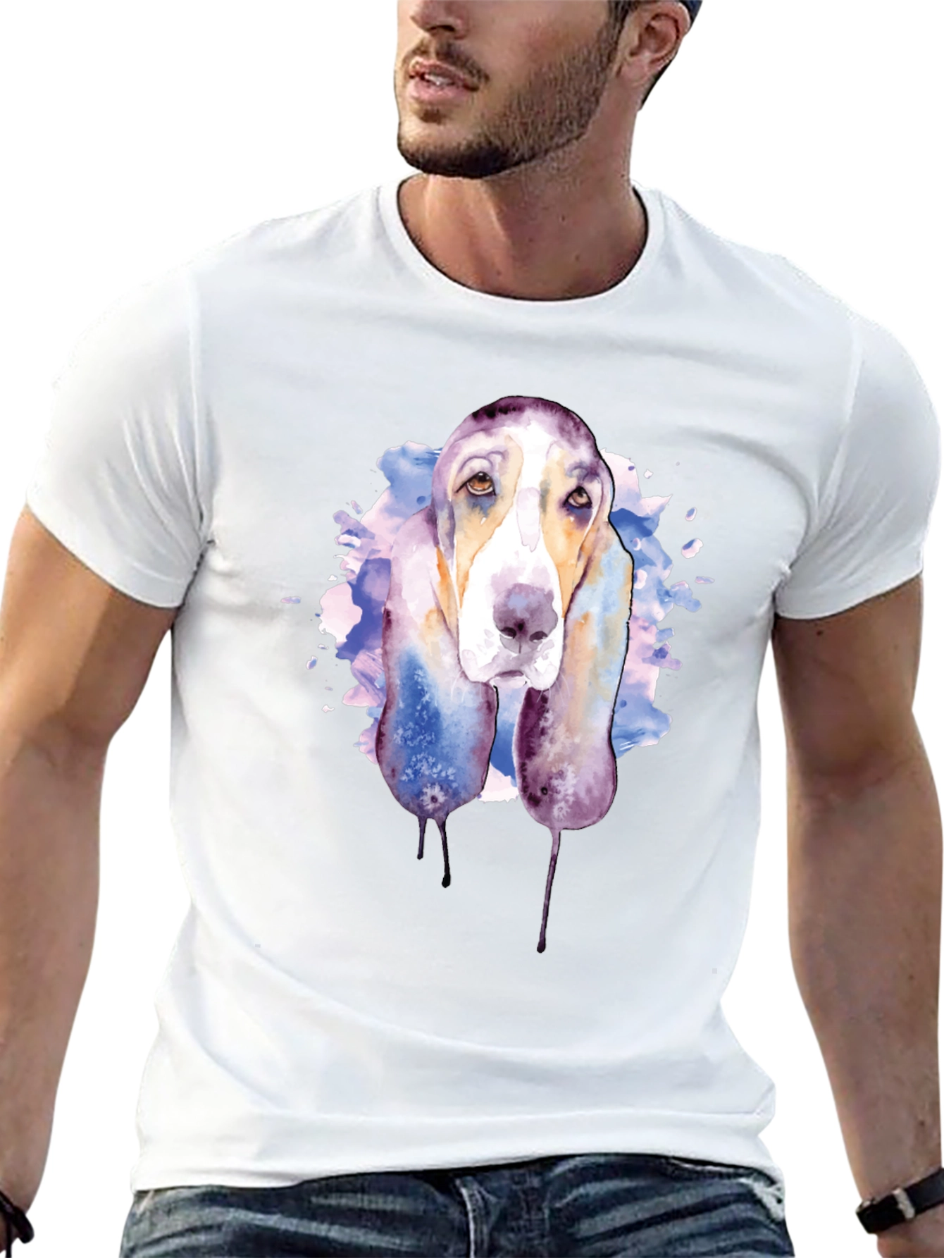Watercolor Dog Graphic Tee