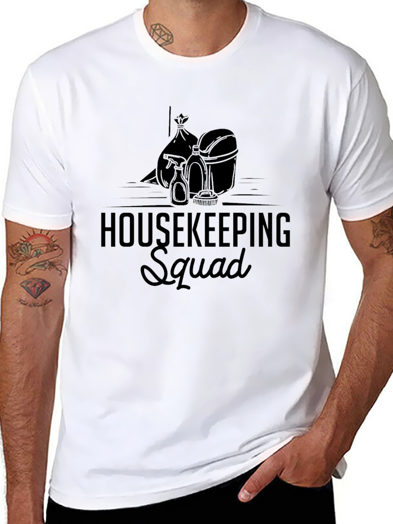 Housekeeping Squad T-Shirt Cleaning Crew Gift
