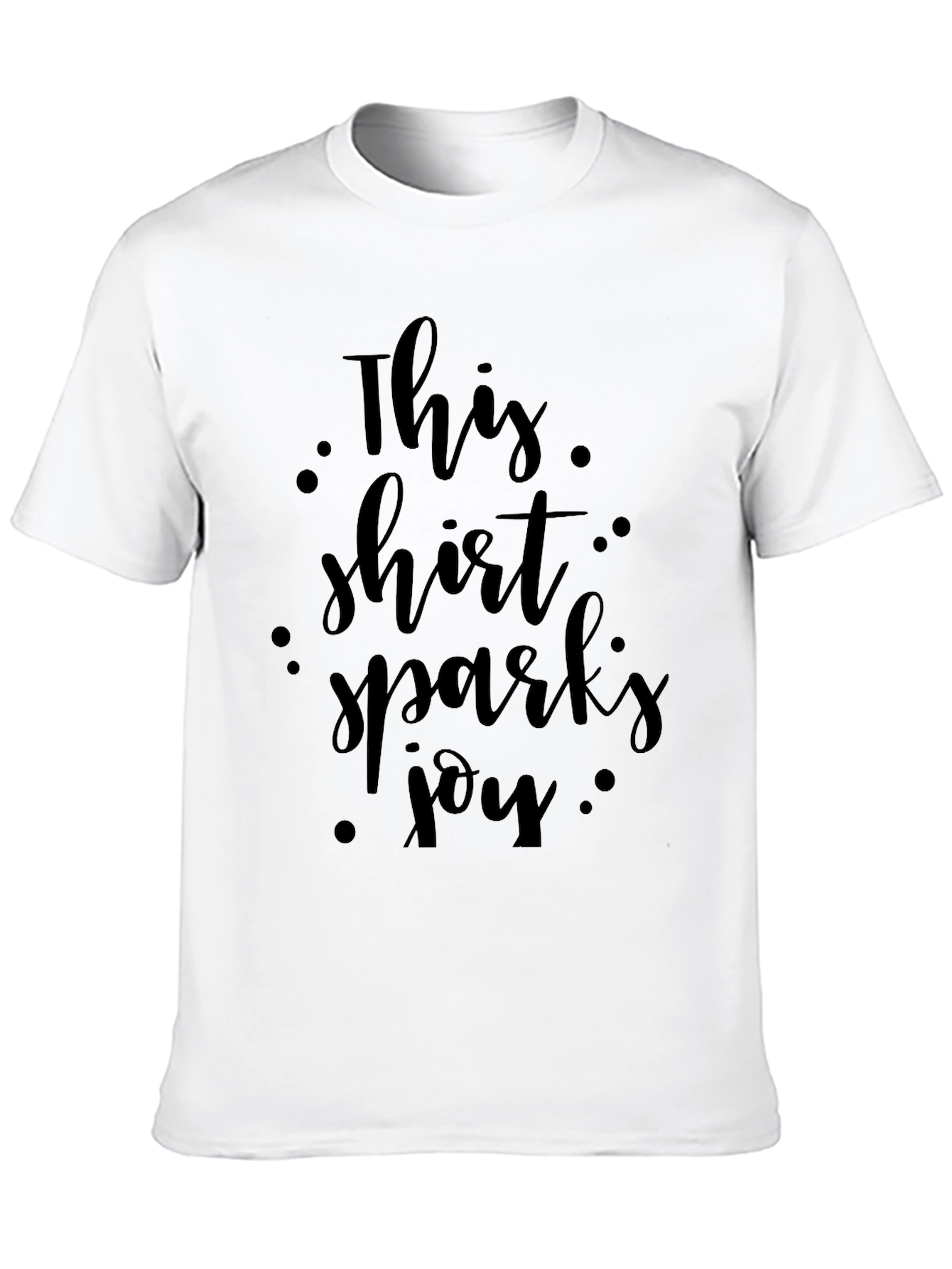 This Shirt Sparks Joy Black Graphic Tee