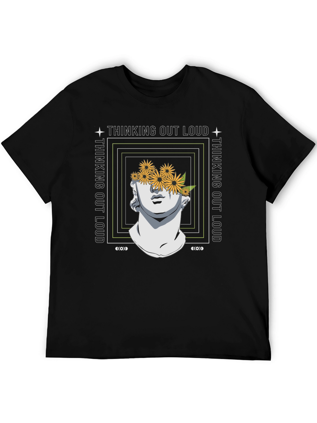 Thinking Out Loud Statue Graphic Tee