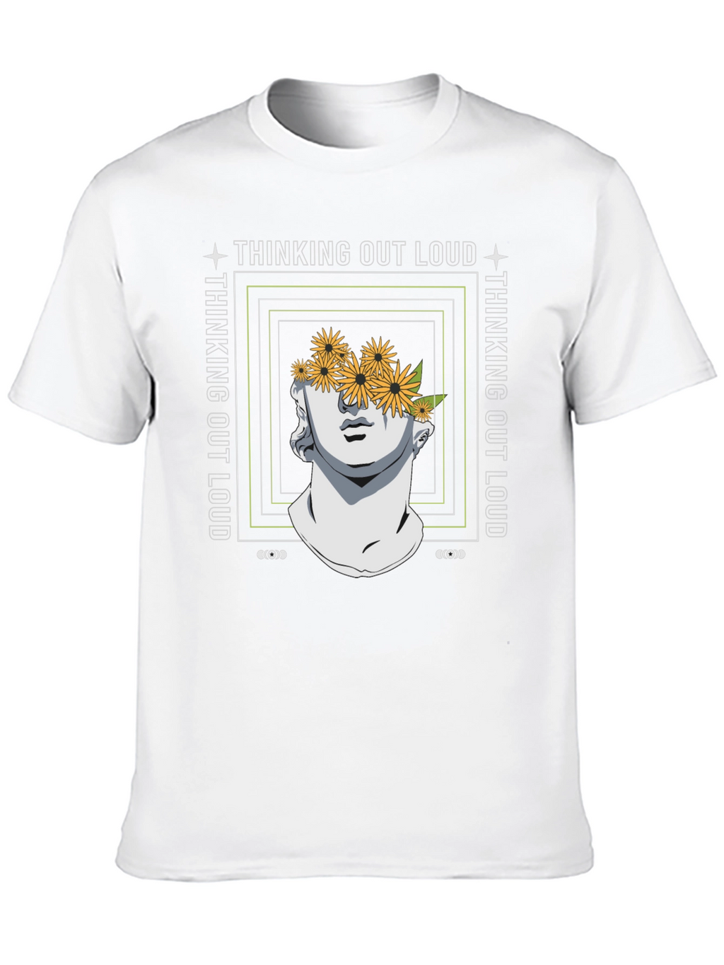 Thinking Out Loud Statue Graphic Tee