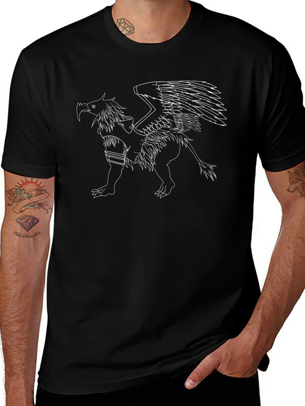 Griffin Graphic T-Shirt - Bold Black Tee