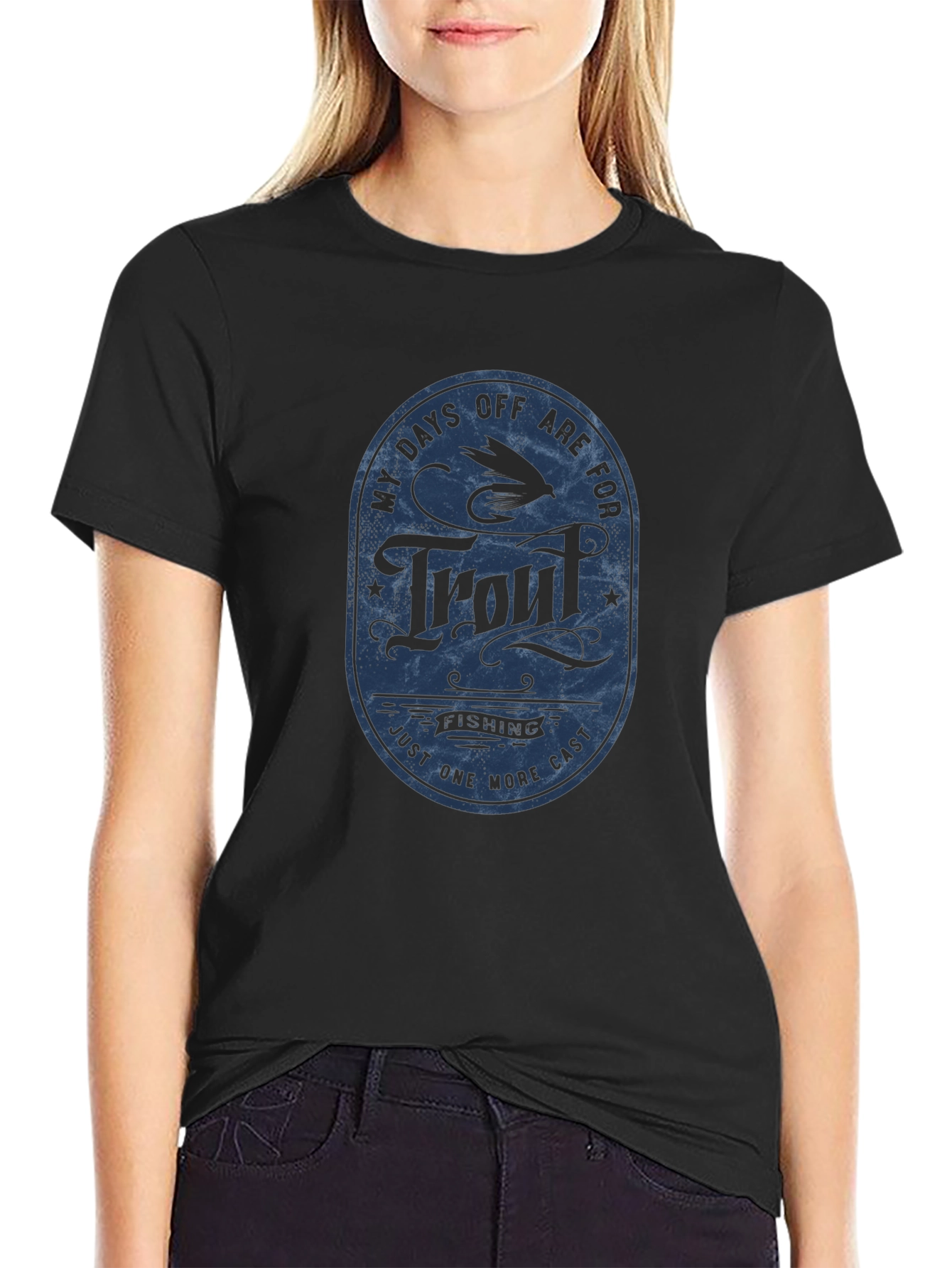 Trout Fishing T-Shirt - My Days Off Are For Design