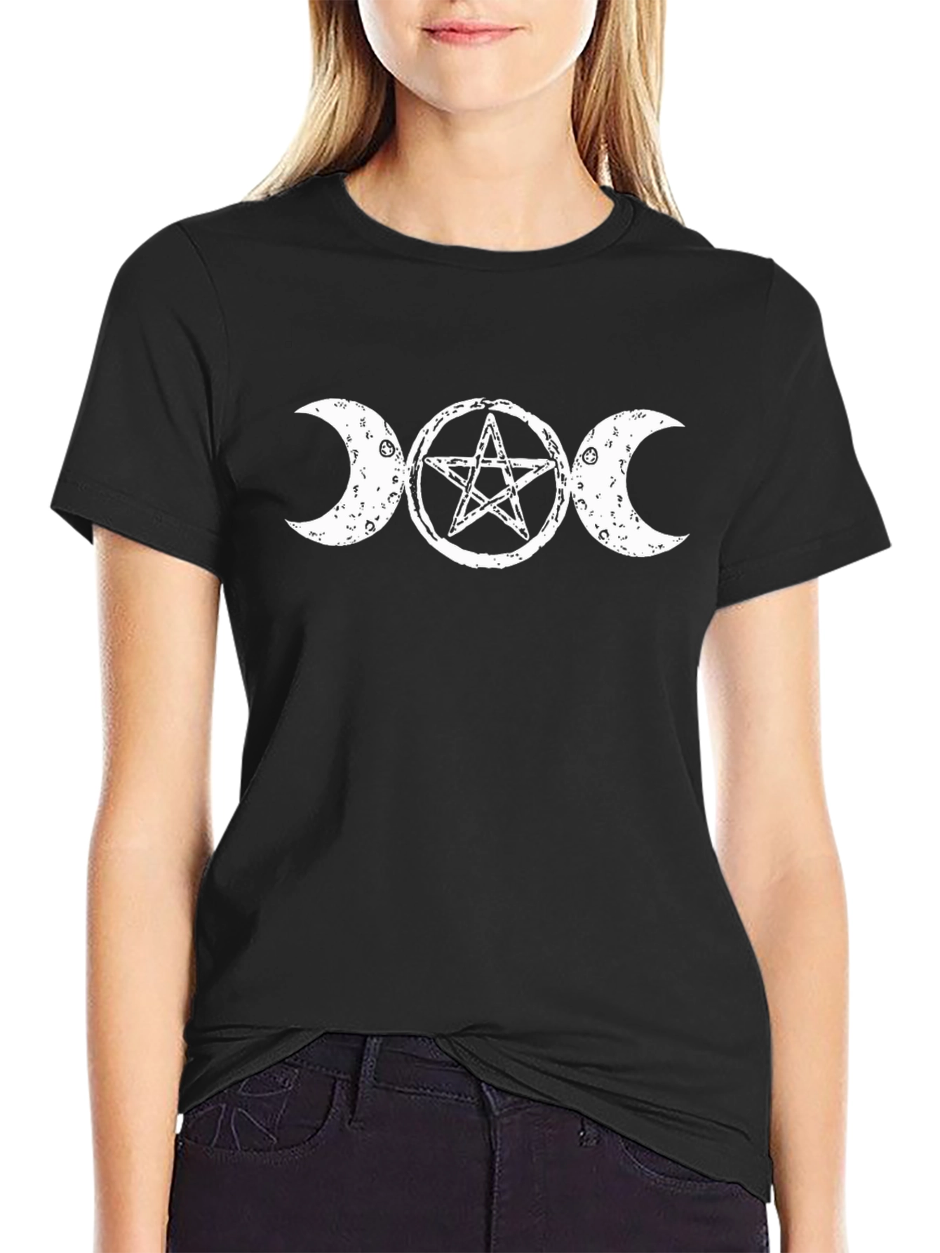Triple Moon Goddess Pentacle T-Shirt