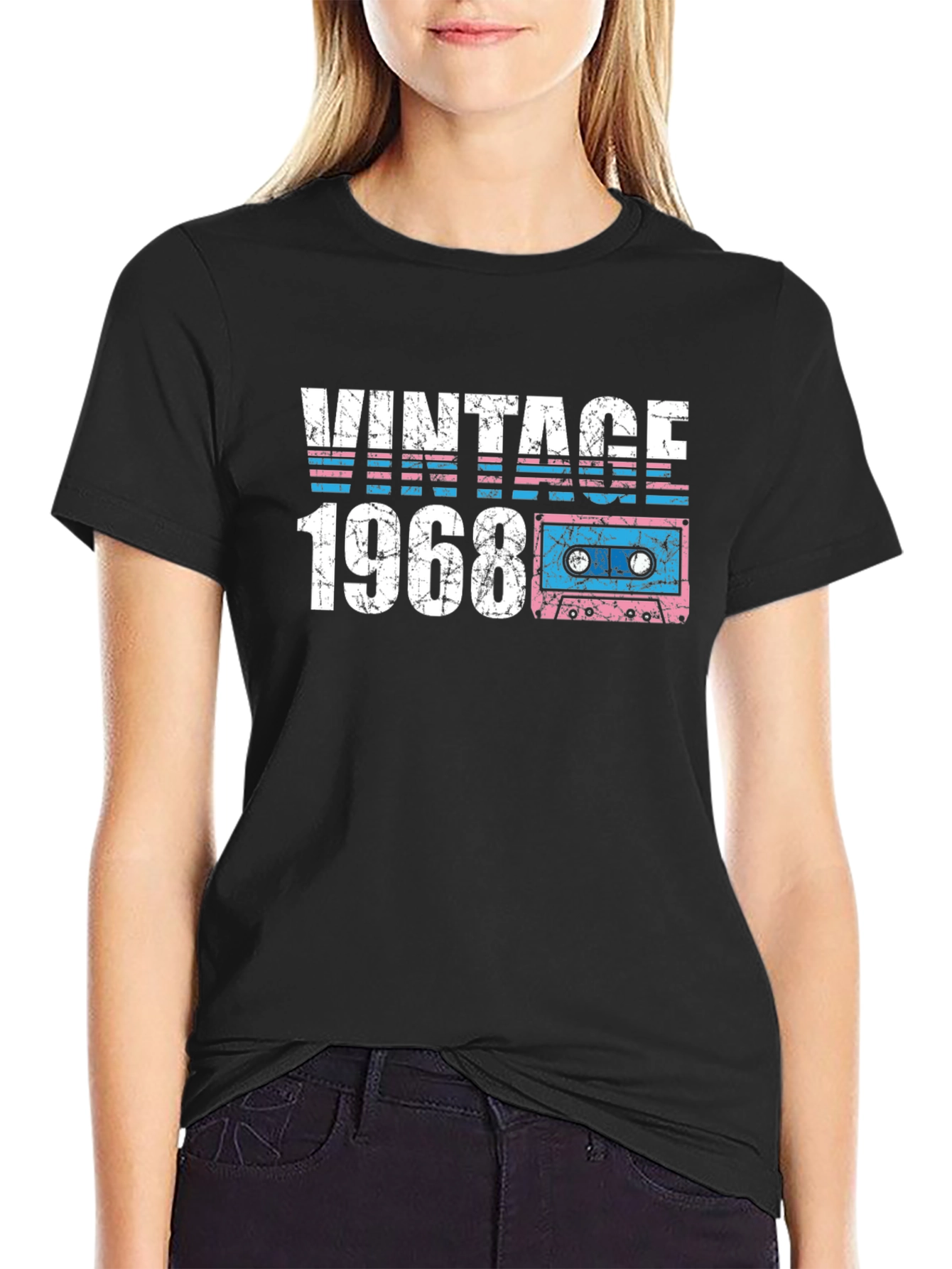 Vintage 1968 Cassette Tape Graphic T-Shirt