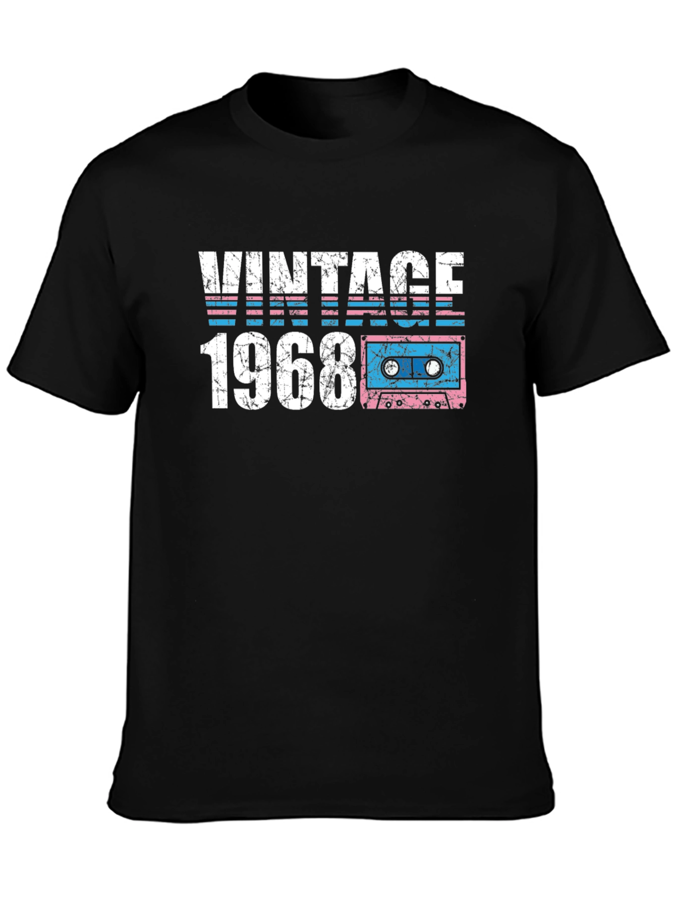 Vintage 1968 Cassette Tape Graphic T-Shirt