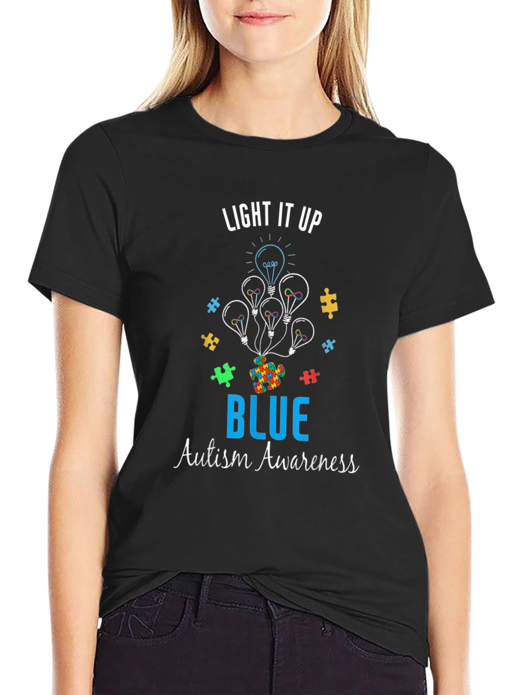 Autism Awareness T-Shirt - Light It Up Blue