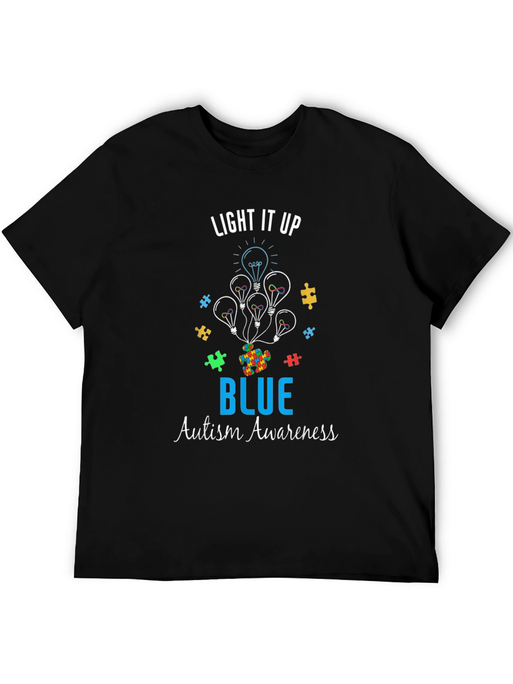 Autism Awareness T-Shirt - Light It Up Blue