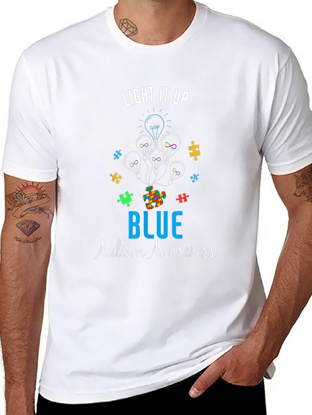 Autism Awareness T-Shirt - Light It Up Blue