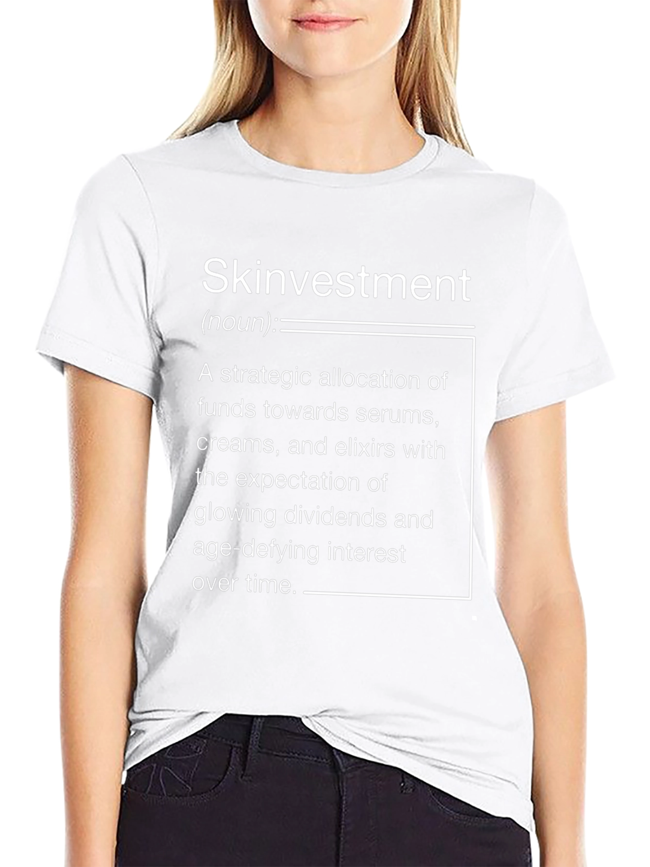 Skinvestment Graphic Tee - Stylish & Humorous