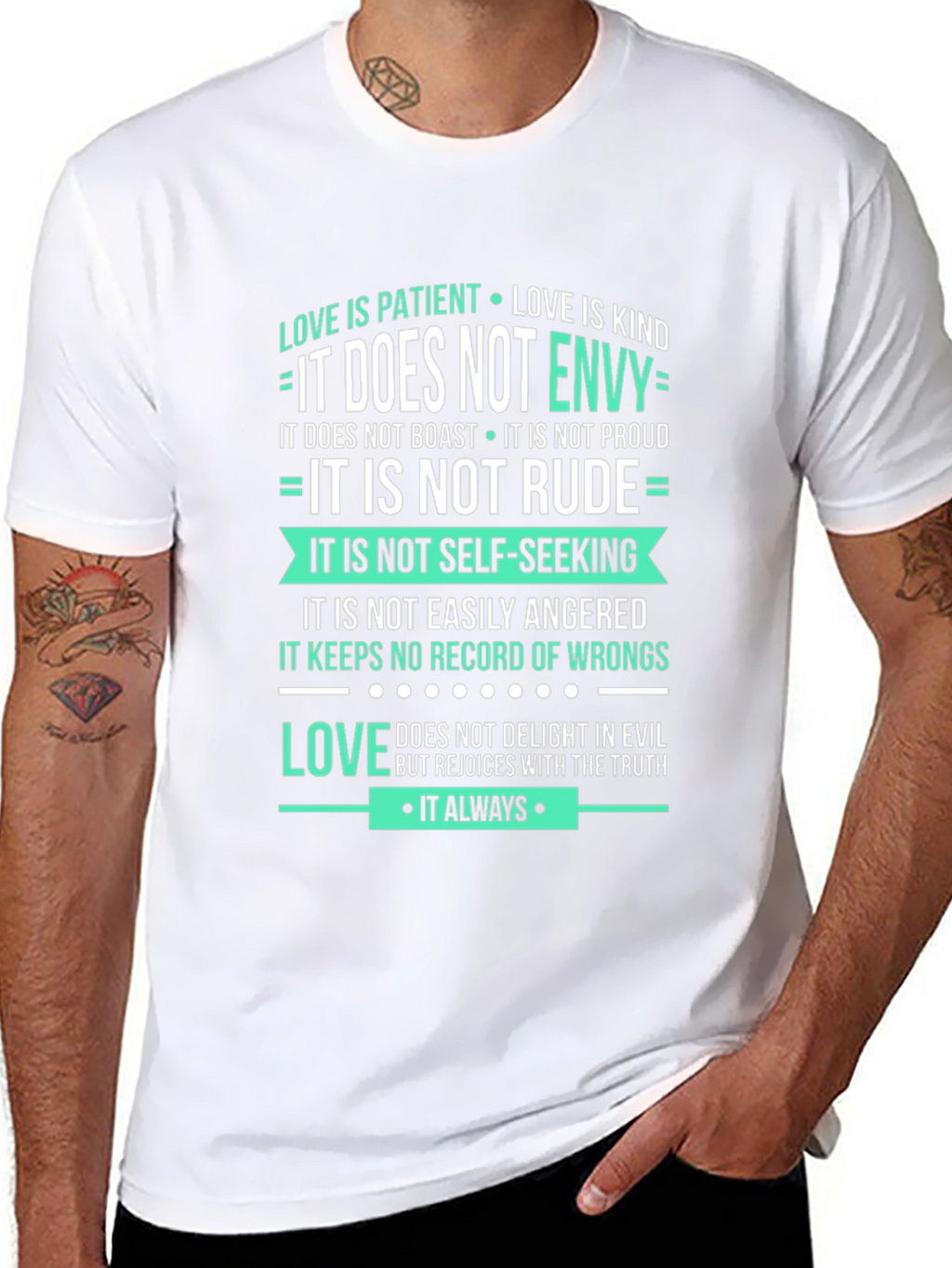 Love Is Patient Graphic Tee - Unisex Black Shirt